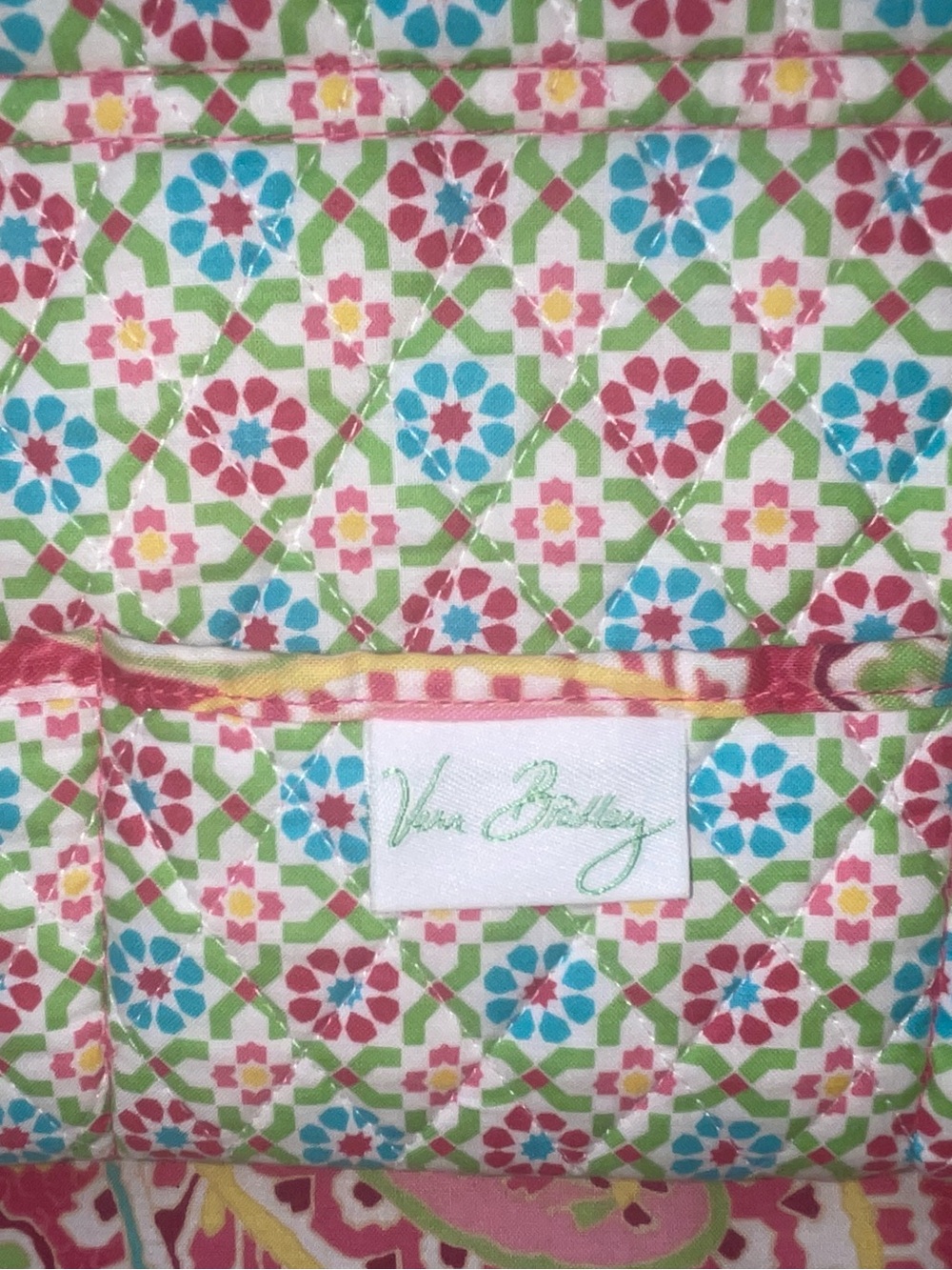 Vera Bradley Bowler Purse in Capri Melon - great condition - Picture 9 of 10